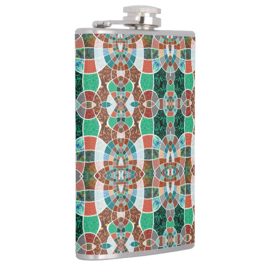 フラクタル効果の少ない画像の繰り返し フラスク (右)