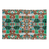 フラクタル効果の少ない画像の繰り返し 枕カバー (裏面-左)