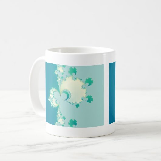 フラクタル化キノコ コーヒーマグカップ (正面左)