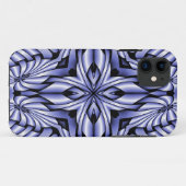 フラクタル合成 – 万華鏡のように千変万化するパターン青 Case-Mate iPhoneケース (裏面(横))