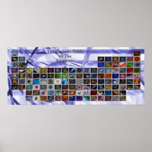 フラクタル周期表 ポスター (正面)