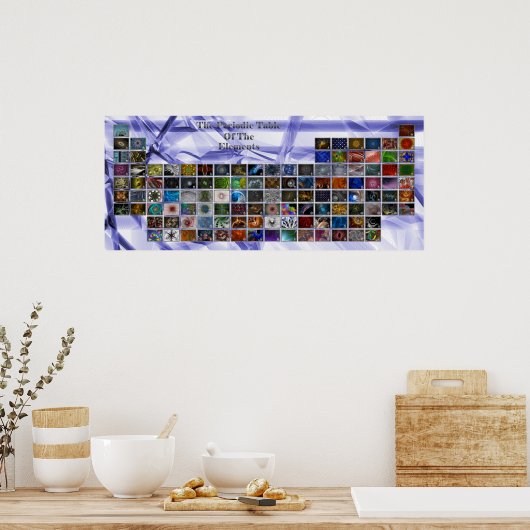 フラクタル周期表 ポスター (キッチン)