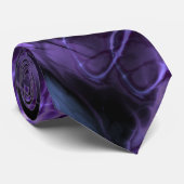 フラクタル大理石パープルタイ ネクタイ (ロール)