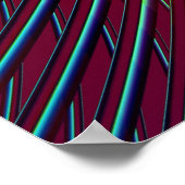 フラクタル宇宙の反射 ポスター (角)