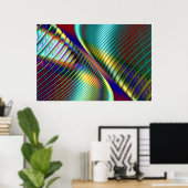 フラクタル宇宙の反射 ポスター (ホームオフィス)