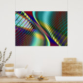 フラクタル宇宙の反射 ポスター (キッチン)