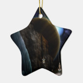 フラクタル宇宙の探索 セラミックオーナメント (左)