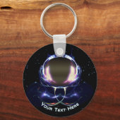 フラクタル宇宙飛行士 キーホルダー (正面)
