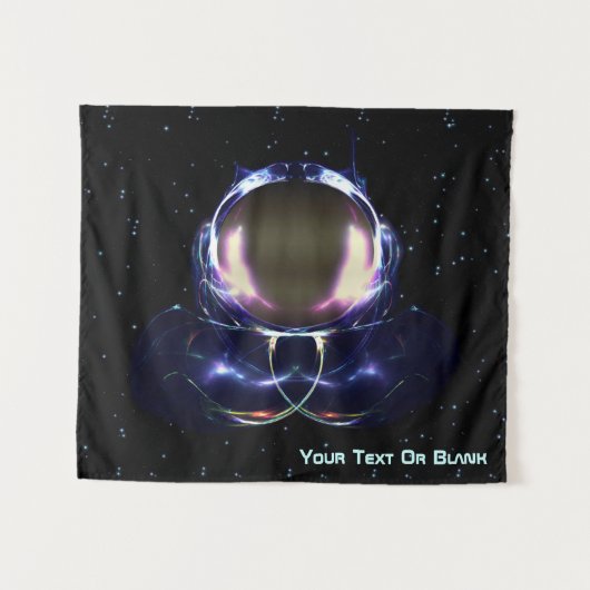 フラクタル宇宙飛行士 タペストリー (正面(横))