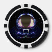 フラクタル宇宙飛行士 ポーカーチップ (正面)