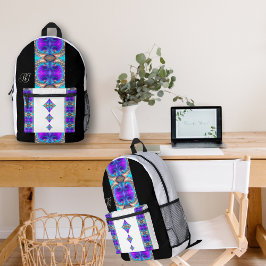 フラクタル対称プリントカットソーBackpack プリントバックパック