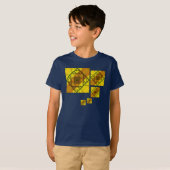 フラクタル幾何学キッドとベビーダークシャツ Tシャツ (正面フル)