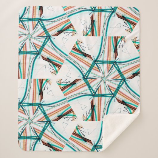 フラクタル抽象芸術の背景。デジタル効果。フェスト シェルパブランケット (正面)