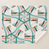 フラクタル抽象芸術の背景。デジタル効果。フェスト シェルパブランケット (正面(横))