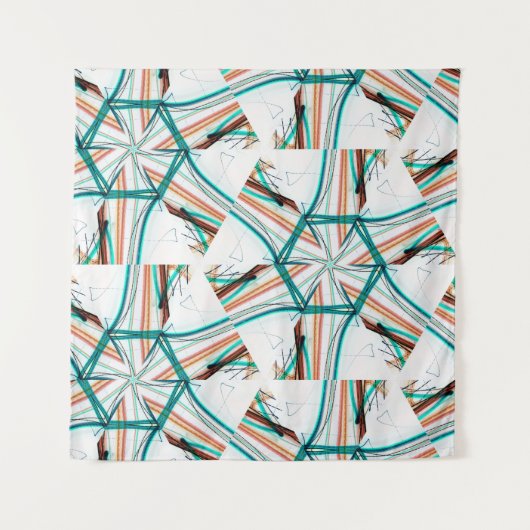 フラクタル抽象芸術の背景。デジタル効果。フェスト タペストリー (正面)