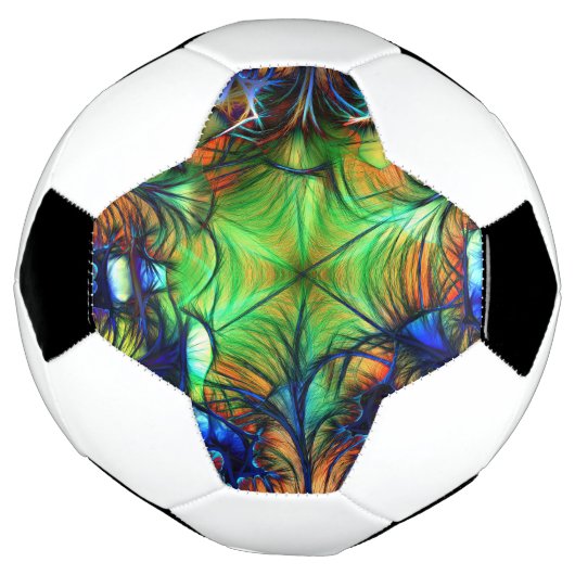 フラクタル抽象芸術サッカーボール サッカーボール (回転)