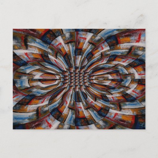 フラクタル抽象芸術デジタルアート ポストカード (正面)