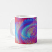 フラクタル抽象芸術マググ コーヒーマグカップ (正面左)