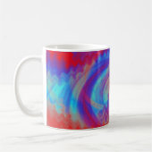 フラクタル抽象芸術マググ コーヒーマグカップ (左)