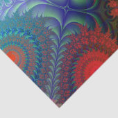 フラクタル抽象芸術赤青デザイン37デクページ 薄葉紙 (詳細)