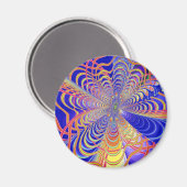 フラクタル抽象芸術061012a マグネット (正面/裏面)