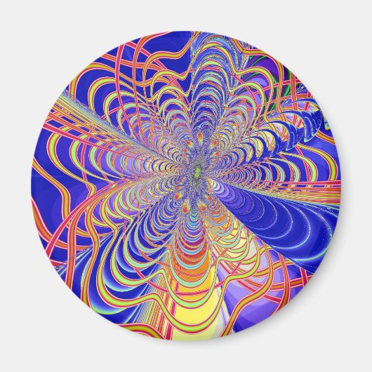 フラクタル抽象芸術061012a マグネット (正面)