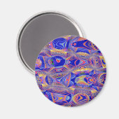 フラクタル抽象芸術061012a マグネット (正面/裏面)