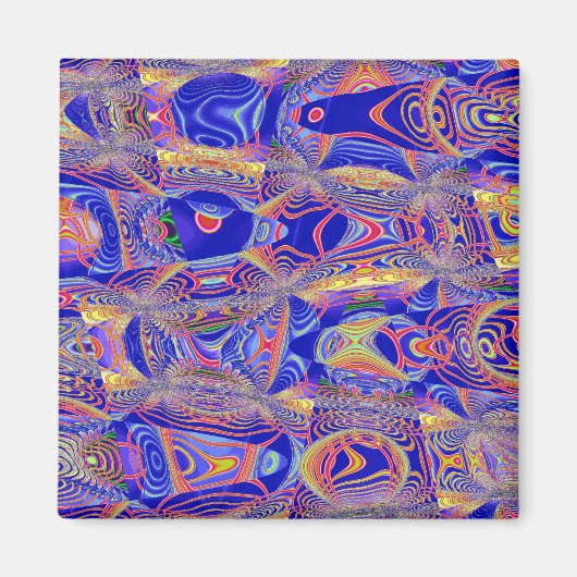 フラクタル抽象芸術061012a マグネット (正面)