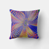 フラクタル抽象芸術061012d クッション (裏面)