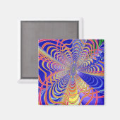 フラクタル抽象芸術061012d マグネット (正面/裏面)