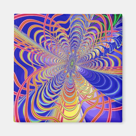 フラクタル抽象芸術061012d マグネット (正面)