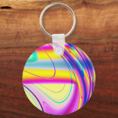 フラクタル抽象芸術061012f キーホルダー (正面)