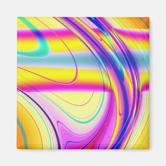 フラクタル抽象芸術061012f マグネット (正面)