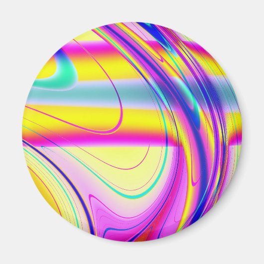 フラクタル抽象芸術061012f マグネット (正面)