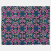 フラクタル放射度 フリースブランケット (正面(横))