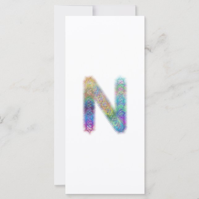 フラクタル文字Nモノグラム (正面)