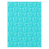 フラクタル旋回パターン、ターコイズの影 テーブルクロス (正面)