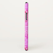 フラクタル旋回パターン、ピンクと明るい赤紫色 Case-Mate iPhoneケース (裏面/右)