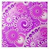 フラクタル旋回パターン、蘭の色合い タイル (正面)