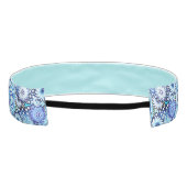 フラクタル旋回パターン、青の影 アスレチックヘッドバンド (裏面)