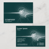 フラクタル旋回 – 森の緑 名刺 (正面/裏面)