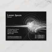 フラクタル旋回 – 黒 名刺 (裏面)