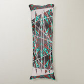 フラクタル星のレトロの未来の複雑さ ボディピロー (正面縦)