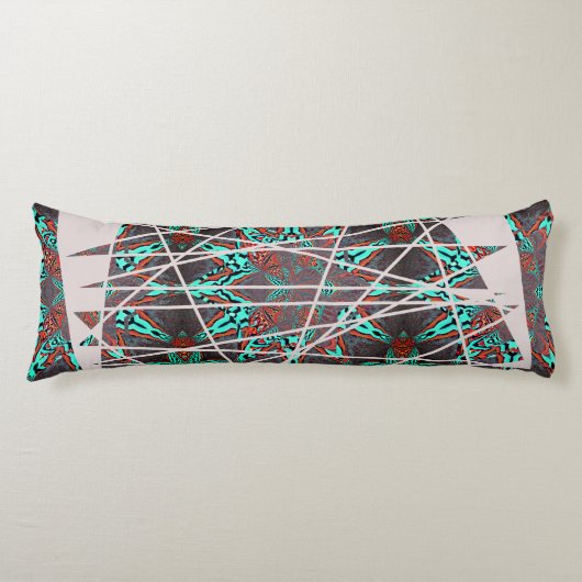 フラクタル星のレトロの未来の複雑さ ボディピロー (正面)