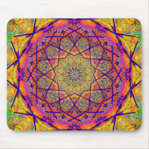 フラクタル星型マンダラ カラフル | サイケデリック