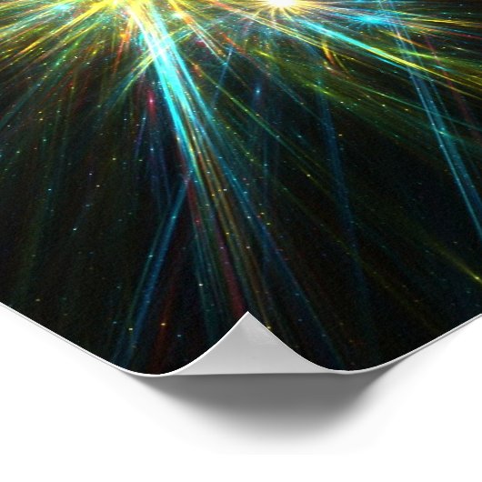 フラクタル星 – ポスター (角)