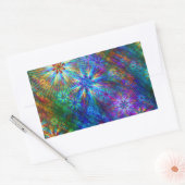 フラクタル春見本 長方形シール (封筒)