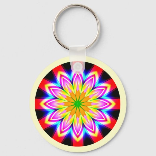 フラクタル曼荼羅 キーホルダー (正面)