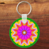 フラクタル曼荼羅 キーホルダー (正面)