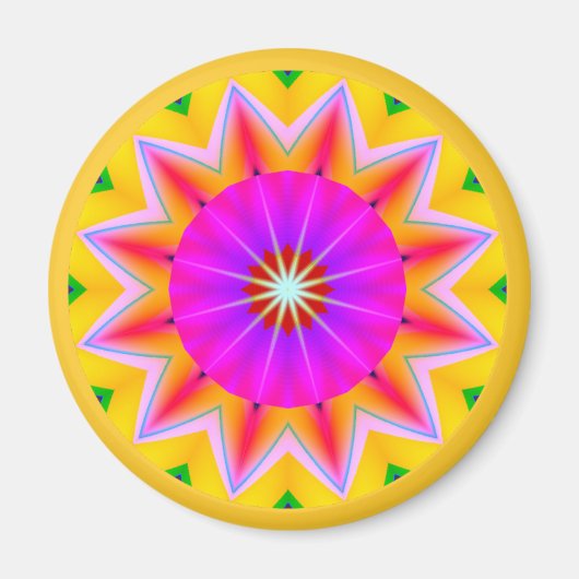 フラクタル曼荼羅 マグネット (正面)